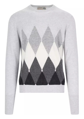Ballantyne argyle-intarsia jumper - Grey