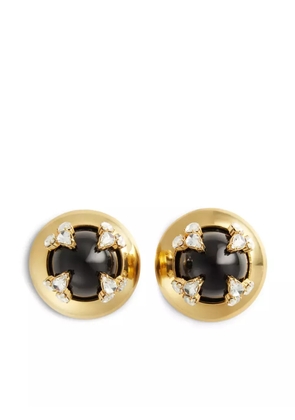 DSQUARED2 crystal-embellished stud earrings - Gold