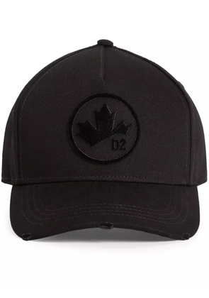 DSQUARED2 Maple leaf-appliqué baseball cap - Black