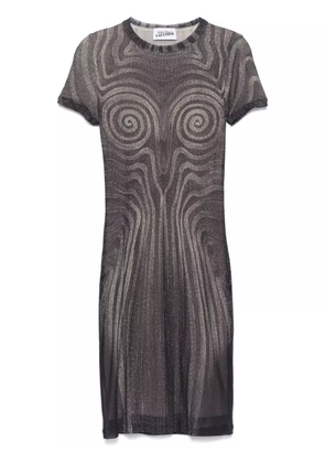 Jean Paul Gaultier Spiral mini dress - Black