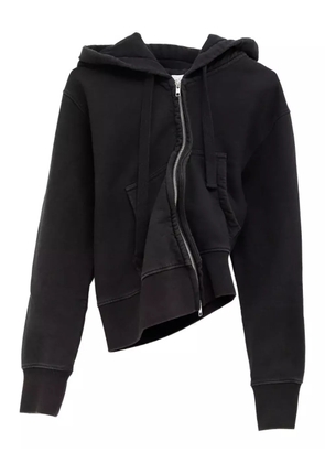 Vaquera cotton zip hoodie - Black