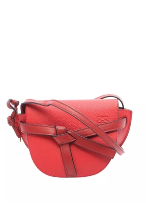 Loewe Pre-Owned 2000-2025 Mini Leather Gate Cossbody crossbody bag - Red