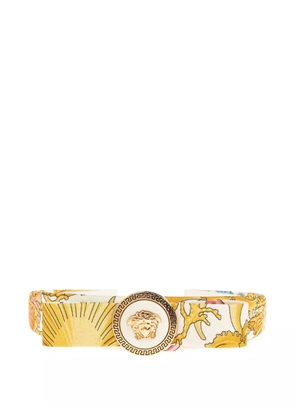 Versace Underwater Barocco Gianni Ribbon headband - Yellow