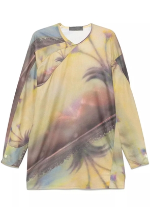 Kiko Kostadinov x Fox long-sleeves T-shirt - Yellow