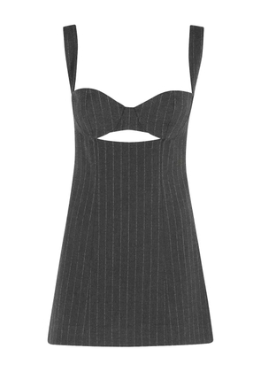 Retrofete Ariya cutout pinstripe mini dress - Grey