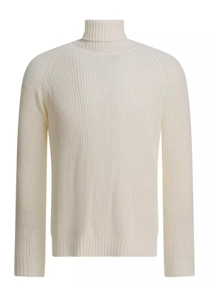 RAKKI turtleneck ribbed sweater - Neutrals