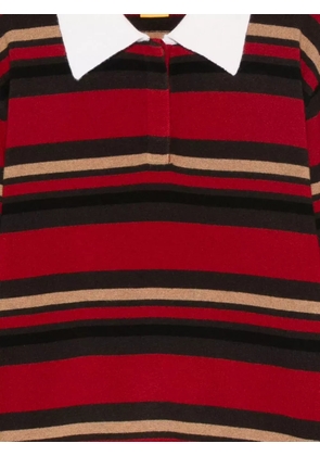 Guest In Residence striped polo shirt - Red
