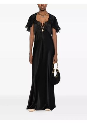 Chloé lace-cape maxi dress - Black