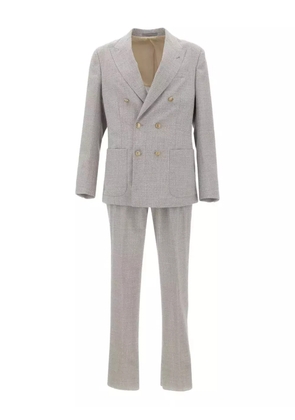 Eleventy double-breasted suit - Grey