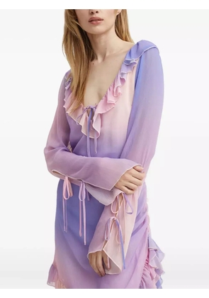 Résumé ruffled tie dress - Purple