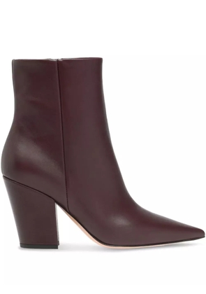 Gianvito Rossi 85mm Keinna Bootie pointed-toe boots - Red