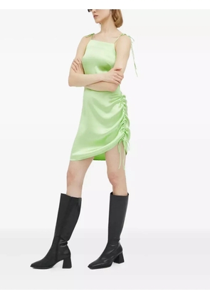 Résumé tie-strap gathered dress - Green