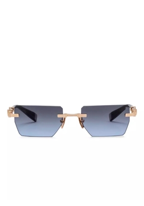 Balmain Eyewear rectangle-frame sunglasses - Blue