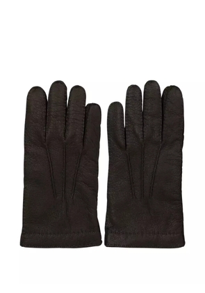 Restelli leather gloves - Brown