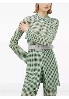 Résumé checked buttoned top - Green
