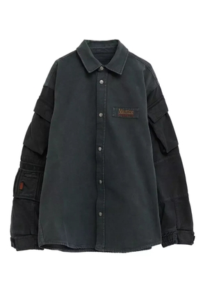 Martine Rose logo-patch shirt - Grey
