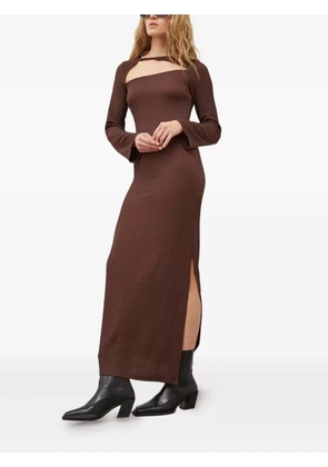 Résumé cut-out long-sleeve dress - Brown