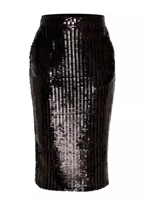 AMALIN Belle sequin-embellished pencil skirt - Black