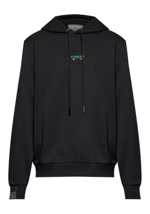 Iceberg graphic-print hoodie - Black
