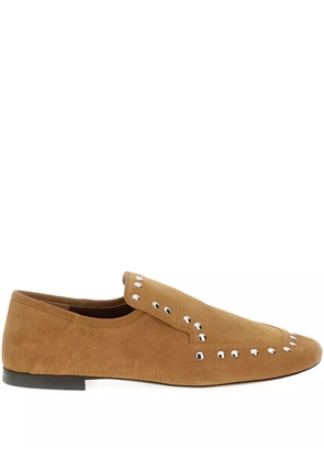 Wales Bonner stud-embellished loafers - Brown