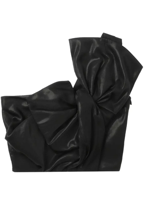 Juun.J one-shoulder crop top - Black