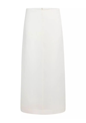 KHAITE slit skirt - White