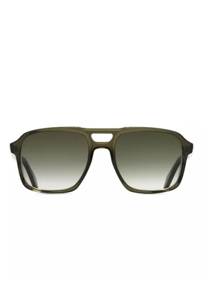 Cutler & Gross pilot-frame sunglasses - Green