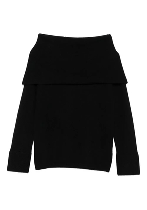 Gran Sasso off-shoulder sweater - Black