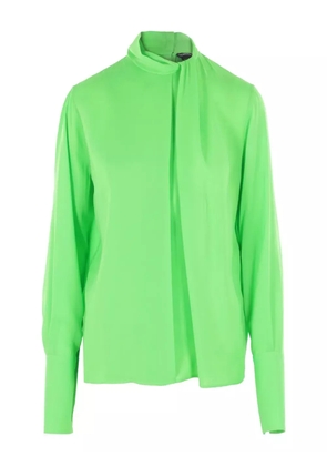 TOM FORD tie-neck shirt - Green
