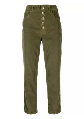DONDUP buttoned straight-leg trousers - Green