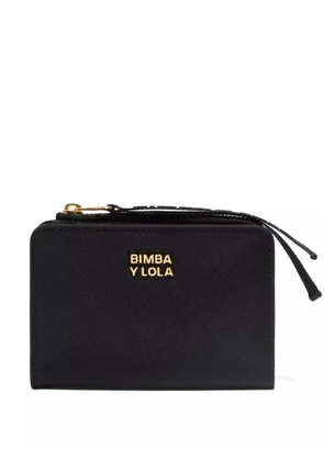Bimba y Lola top-zip logo wallet - Black