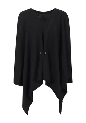 Fabiana Filippi asymmetrical draped wool sweater - Black