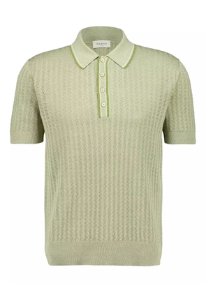 Piacenza Cashmere four-button linen polo shirt - Green