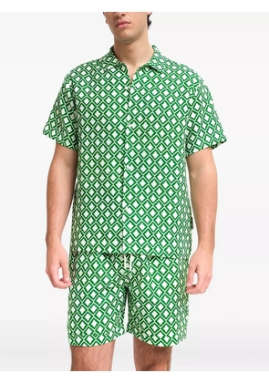 PENINSULA SWIMWEAR geometric-print shirt - Green
