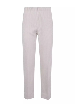anne claire ribbed trousers - White