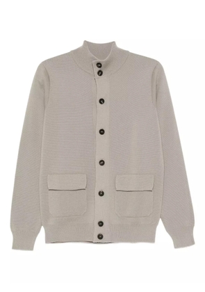 Filippo De Laurentiis ribbed-trim cardigan - Grey