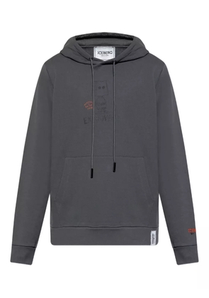 Iceberg graphic-print hoodie - Grey