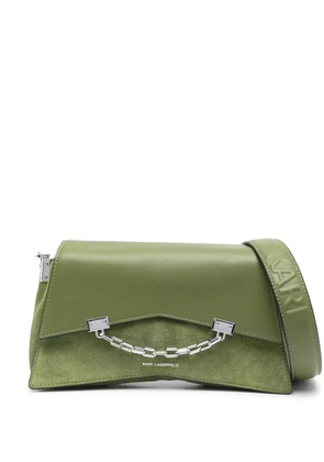 Karl Lagerfeld K/Seven 2.0 logo-print crossbody bag - Green