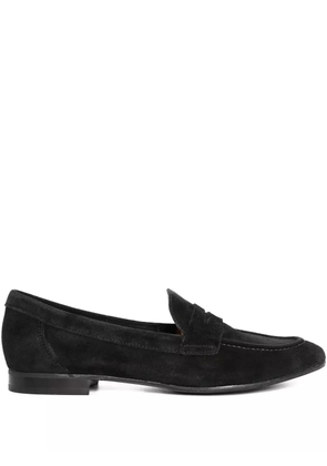 Sarah Chofakian Macchiato penny-strap suede loafers - Black