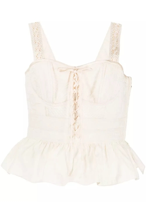 Ulla Johnson peplum-hem cotton blouse - Neutrals