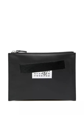 MM6 Maison Margiela small leather clutch bag - Black