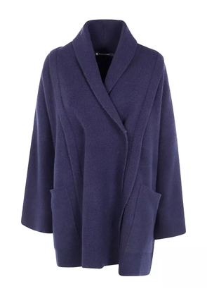 PierAntonioGaspari shawl collar pocket jacket - Blue
