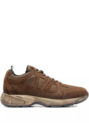 Officine Creative lace-up leather sneakers - Brown