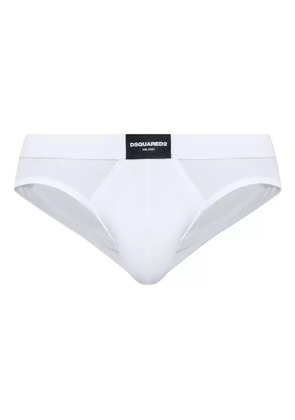 DSQUARED2 logo waistband briefs - White