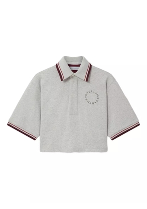 Stella McCartney logo-detail polo shirt - Grey