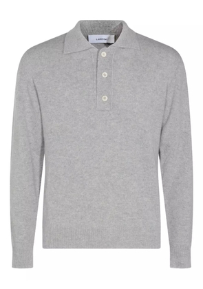 Lardini polo-collar sweater - Grey