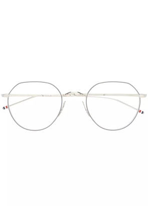 Thom Browne Eyewear round-frame eyeglasses - Silver