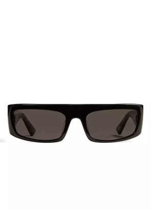 KHAITE rectangle-frame sunglasses - Black