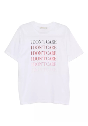 Joshua Sanders slogan-embossed T-shirt - White