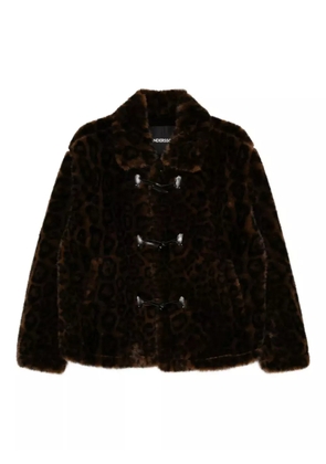 Andersson Bell leopard-print duffle jacket - Brown